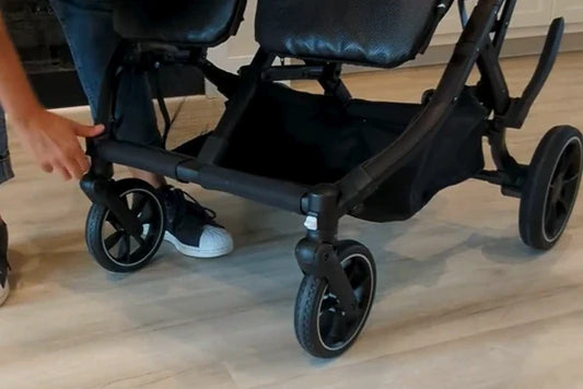 How to lock swivel wheels on your Double stroller
