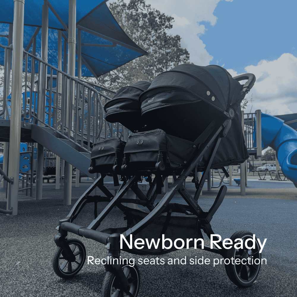 double stroller with full recline BabyCruiser Double Stroller